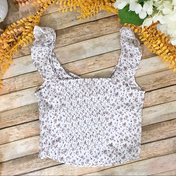 NEW Free People Floral Cropped Top - Picture 2 of 4